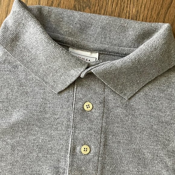 Men's Grey Anvil Collared 'Jersey Shore' Short Sleeve Polo XXL - Picture 3 of 8